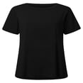 thumbnail image 2 of T-shirt à Manches Courtes pour Femmes, Grande Taille, Décontracté, Col en V, Tunique Ample, 2 of 2