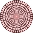 thumbnail image 1 of Ahgly Company Tapis Rond Lavable en Machine Intérieur Transitionnel Rose Clair, 6 Pieds Rond, 1 of 7