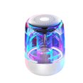 thumbnail image 1 of Haut-parleur Compatible Bluetooth Portable 12 Heures Batterie Design Transparent LED Lumières 6D Stéréo Intelligent Réduction du Bruit Noir, 1 of 12