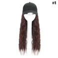 thumbnail image 1 of Perruque Longue Perruque Chapeau Premium Naturel Perruque Longue Perruque Droite pour la Datation Coiffure, 1 of 3