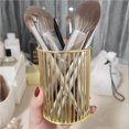 thumbnail image 3 of Langgg Makeup Brush Bucket Anti-rust Iron Multifunctional Beauty Tool Exquisite Cosmetic Pen Storage Tube with Electroplating Process for Home Office Indoor, 3 of 8