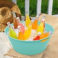thumbnail image 3 of Mainstays 17.5-in Light Blue Plastic Round Party Tub with Handles, Perfect for Parties, 1 Piece, 3 of 6