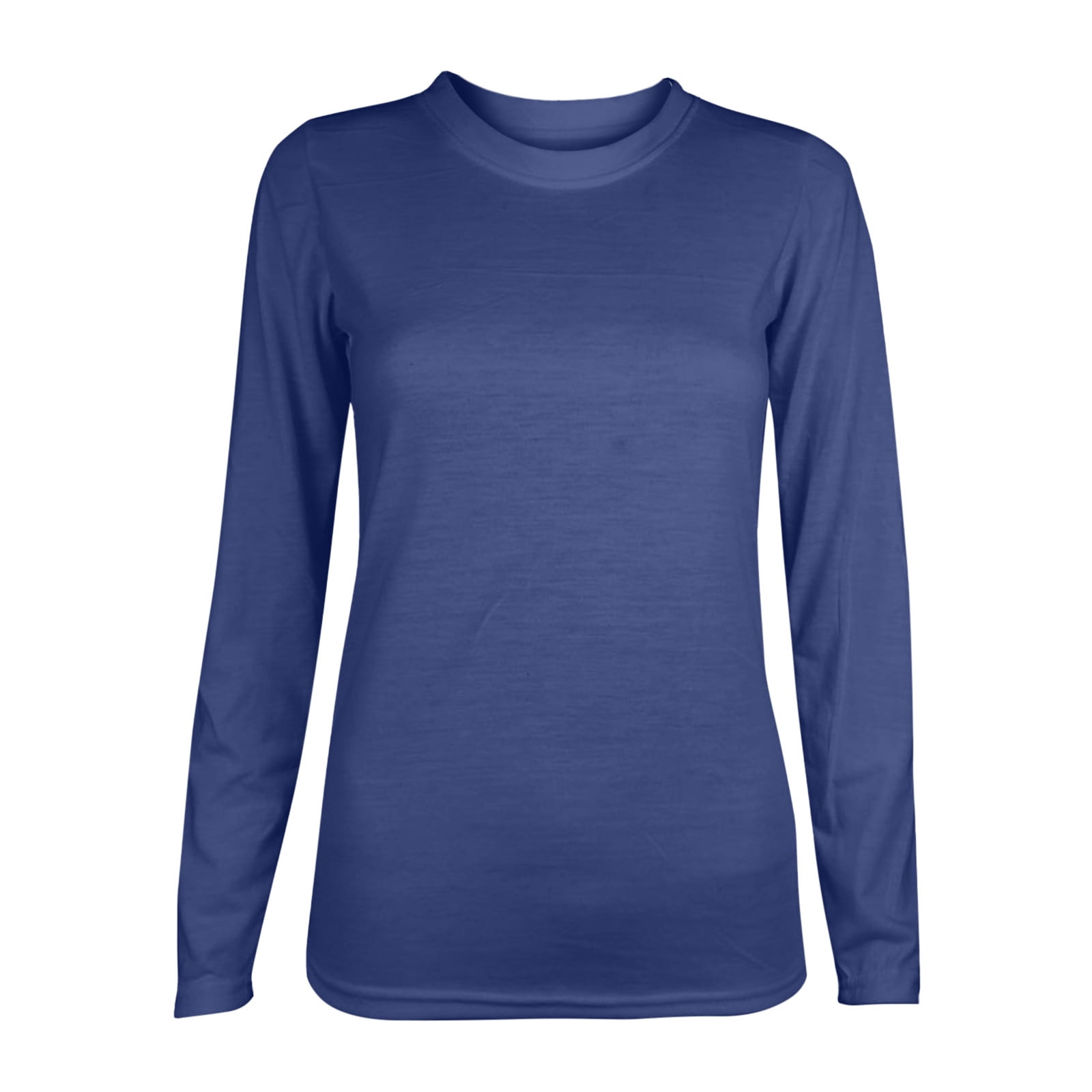 Timegard Womens Tops Crewneck Long Sleeve Solid Color Comfy Basic Tee Shirts Casual Loose Tops Blouse