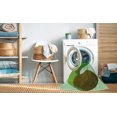thumbnail image 2 of Ahgly Company Tapis d'Intérieur Rond Lavable en Machine Vert Jade Transitionnel, 7 Pieds Rond, 2 of 7