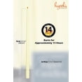 thumbnail image 2 of Hyoola Tall Taper Candles - 16 Inch Ivory Unscented Dripless Taper Candles - 14 Hour Burn Time - 8 Pack, 2 of 6
