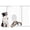 White, variant on PawHut 30"-32" Extra Wide Pet Gate Barrier with Small Door, 35"H, White
