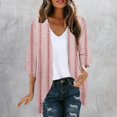 thumbnail image 2 of Pisexur Veste pour Femmes Cardigans Ouverts Manteaux Trench Vestes d'Automne Mode Décontractée Imprimée Cardigan à Manches Longues, 2 of 5