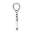thumbnail image 2 of Diamond2Deal 14K White Gold Block Letter X Initial Pendant for Women, 2 of 6