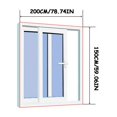 thumbnail image 3 of Indoor Insect Fly Screen Curtain Mesh Mosquito Netting Door Window, 3 of 8