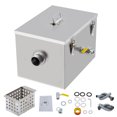 thumbnail image 2 of Kojooin Commercial Stainless Steel Grease Trap with Top Inlet and Filter Cleaning Brush for Kitchen Use, 2 of 7