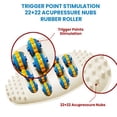 thumbnail image 4 of Massage Rouleau pour les Pieds avec 4 Rangées de Ganglions d'Acupression, Soulage la Douleur et Améliore la Circulation, 4 of 7