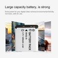thumbnail image 2 of Newly Upgraded Version 3.7V 1200MAH Rechargeable Li-ion Battery Digital Camera Replacement Battery Pack Suitable For Nikon EN-EL19 Camera White, 2 of 7