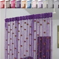 thumbnail image 2 of TIELUTT Rose Thread Door Curtain 2024 39x79 Inch String Total Curtains for Bedroom Shower Curtain for Small Shower Cold Blocking Window Curtains 6 Foot Curtains Sheer Curtains 96 Inches Long 4 Panels, 2 of 8