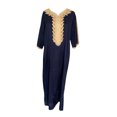 thumbnail image 4 of Kmbangi Caftan pour Hommes Musulmans +chemise Décontractée à Manches Trois Quarts Sans Col, 4 of 6