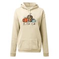 thumbnail image 4 of Penkiiy Hoodies pour Femmes Mode Décontractée Blouse à Manches Imprimées Pull à Capuche Beige Y2K Vêtements, 4 of 6