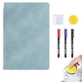 thumbnail image 2 of 1 Pcs Carnet pour Tableau Blanc Réutilisable, Petit Tableau Effaçable à Sec Portable, Comprend 1 Chiffon, 3 Marqueurs et une Effaceur pour Tableau Noir, Mini Carnets Portatifs pour Tableau Blanc, Carnet de Dessin Réutilisable, (H, 6.6x9.5 in), 2 of 8
