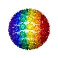 thumbnail image 4 of Novelty Lights Outdoor 150 LED Light Sphere, Hanging Tree LED Starlight Sphere 10" Diameter And 5mm Wide Angle Brightness, Outdoor Gazebo Lights Hanging Decor From Ceiling (Rainbow), 4 of 4