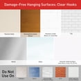 thumbnail image 2 of Command Clear Hooks, Medium, 2 Hooks, 4 Adhesive Strips, 2 of 5