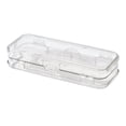 thumbnail image 1 of Clearance! School Supplies Lzobxe Pencil Case Double Pencils Box Clear Stationery Box with 4 Removable Ruler Dividing Spacers Multi Home Utility Box for Pencils Erasers Clips One Size Clear, 1 of 6