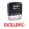 thumbnail image 1 of Printtoo EXCELLENT Self Inking Rubber Stamp Office Stationary Stamp-Blue, 1 of 1