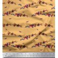 thumbnail image 1 of Soimoi Cotton Poplin Fabric Colorful Bird Printed Fabric 1 Yard 42 Inch Wide, 1 of 3