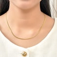 thumbnail image 3 of JeenMata Chaîne à Chevrons de 18 Pouces, Collier de Mode - Plaqué Or Jaune, Chaîne de Collier Ajustable pour Femmes, 3 of 6