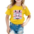 thumbnail image 1 of XDZJLR T-Shirts Filles Enfants Pâques Graphique Coupe Ample Décontractée Manches Courtes Col Rond pour Garçons Vêtements 1-2 Ans, 1 of 4