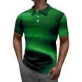 thumbnail image 1 of BOBOGOJP Polo pour Hommes Randonnée Séchage Rapide T-Shirts à Manches Courtes Piqué Polo à Col Jersey (Vert,3TG), 1 of 4
