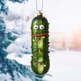 thumbnail image 4 of Amzcrzy Pendant Products Multi Functional Acrylic Decorative Christmas Tree Pendant Cute Mini Cucumber Christmas Pendant Holiday Decorations Hanging Decor Garden Decorations Christmas Decorations, 4 of 5