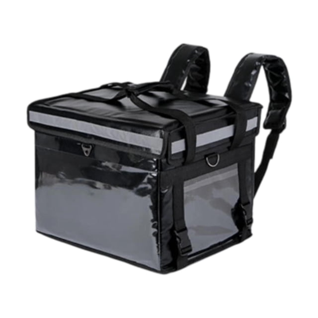 Siruishop Insulated Delivery Backpack Sturdy Delivery Box for Groceries Outdoors Beach With Bracket