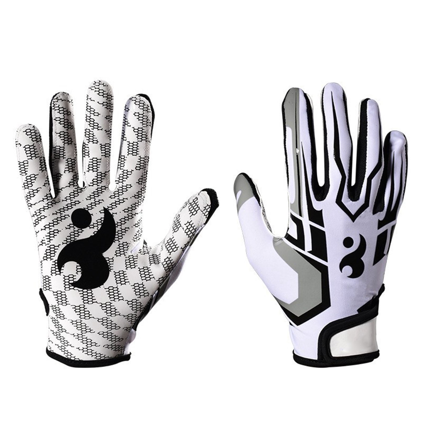 American Football Gloves, Moderate Thickness Anti Slip Silicone Sports Gloves  For Baseball S,M,L