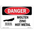 thumbnail image 1 of SignMission OS-DS-A-1218-L-1677 12 x 18 Po Signe de Danger OSHA - Métal Chaud de Zinc Fondu, 1 of 1