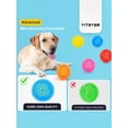 thumbnail image 3 of 1pc Squeaky Dog Toy Ball, Pet Molar Toy For Small Dogs, Spike Medium Size, , No Bpa, Suitable For Both Large And Small Breeds, 3 of 4