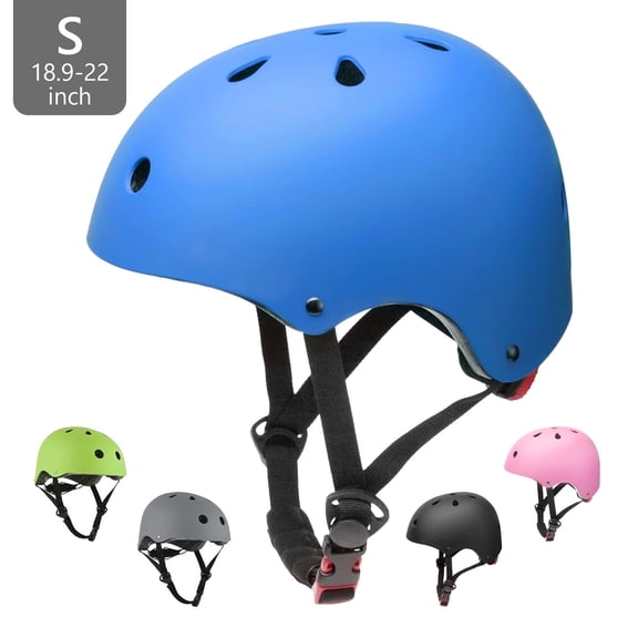 Casque de Vélo pour Enfants Tripumer, Casques de Planche à Roulettes pour Tout-Petits, Casque Ajustable pour Garçons et Filles de 3 à 8 Ans, Bleu