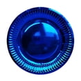 thumbnail image 1 of 10PCS Disposable 7 Inch Blue And Gold Foil Paper Plates For Border Party Gatherings Decorative Paper Plates, 1 of 4