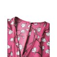 thumbnail image 4 of UKAP Robe Longue pour Femme à Imprimé Floral, Robes Midi à Manches Courtes, Robe d'Été de Plage, Caftan de Fête, Rouge Vin, P, 4 of 9