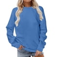 thumbnail image 1 of hotojiny Workout Tops for Women Plus Size Long Sleeve Crewneck Sweatshirt Oversized Lightweight Basic Pullover Fall 2025, 1 of 6
