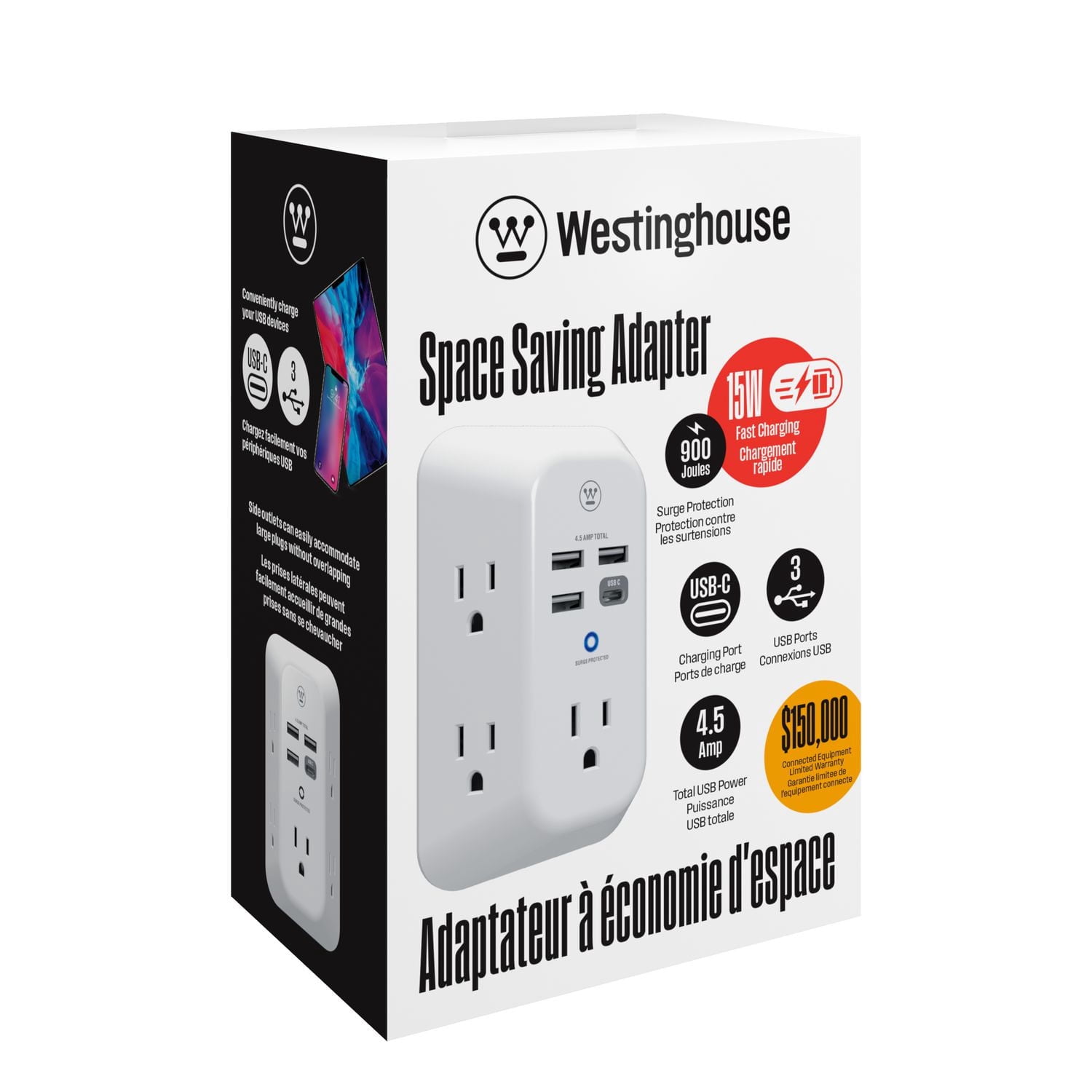 Westinghouse 900J Surge USB-C Adapter