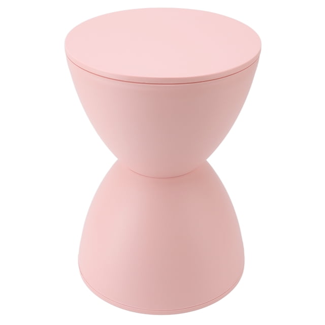 Tabouret Style Nordique Moderne Simple, Tabouret d'Accent en Forme de Sablier Design Rond Décoration Maison pour Salon, Chambre, Cuisine