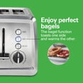 thumbnail image 4 of Hamilton Beach 4 Slice Toaster with Extra-Wide Slots, Bagel Setting, Toast Boost, Slide-Out Crumb Tray, Auto-Shutoff & Cancel Button, Stainless Steel (24798), 4 of 9