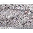 thumbnail image 3 of Soimoi Gray Poly Georgette Fabric Insect & Floral Artistic Print Fabric by Yard 42 Inch Wide, 3 of 3