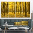 thumbnail image 1 of Forêt d'Automne Jaune Vif - Art Moderne sur Toile, 1 of 1