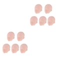 thumbnail image 3 of bedienty 5PCS Charming Skin Tone Doll Heads For 1/6 Dolls Practicing Makeup Head Male Sculpt Style A 2Set, 3 of 6