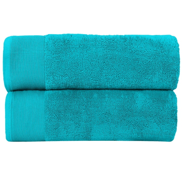 Fabstyles Super Soft Bath Sheets 2 Piece Set, Extra Large Bath towels, Ice Blue