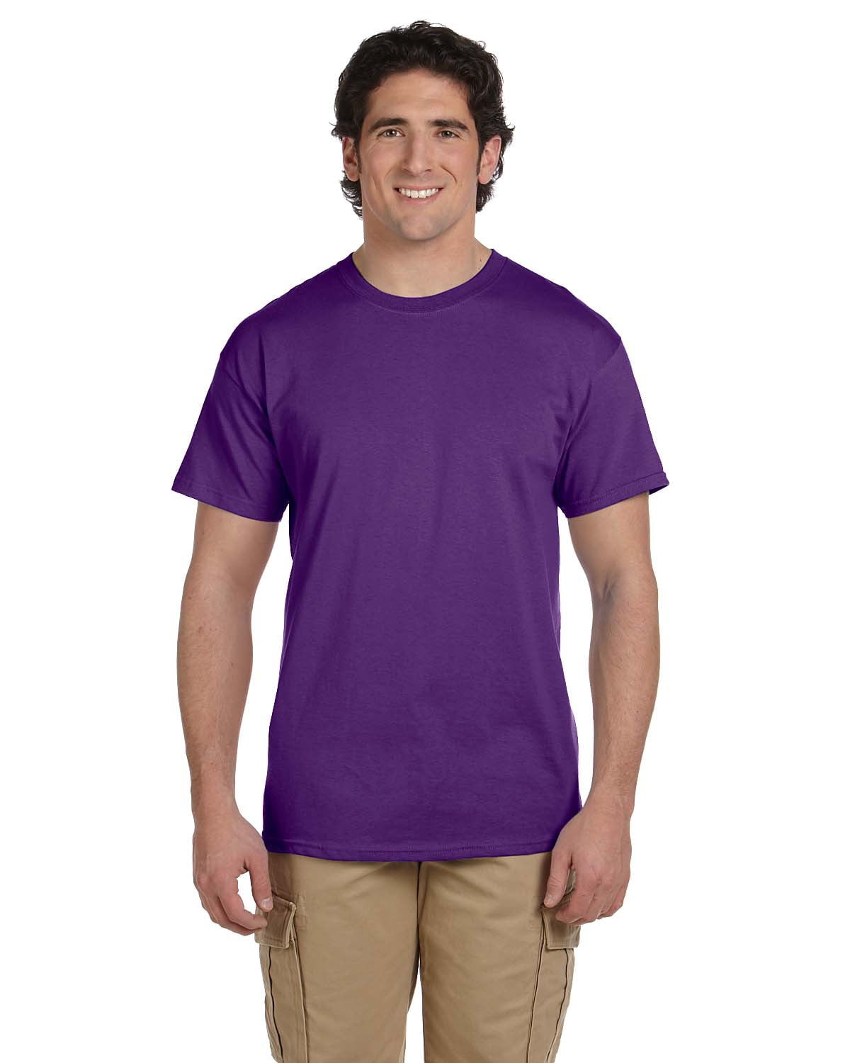 The Gildan T-Shirt pour Adulte Ultra Cotton oz Violet TG