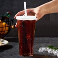 thumbnail image 1 of RKSTN Glass Cup Large Sippy Cup Glass with Reusable Plastic Lid and Straw, 1 of 5