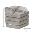 thumbnail image 3 of 4PC Terrazzo Stone Hexagon Coaster 4X4, 3 of 5