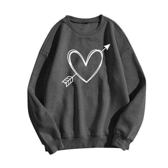 EQWLJWE Chemisiers d'Été à Manches Longues Mode pour Femmes Imprimé Décontracté T-Shirt à Manches Longues à Col Rond Hauts Vêtements d'Automne pour Femmes