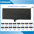thumbnail image 2 of New Replacement Keyboard For Macbook Pro 13" A1278 US UK Russian Spain French Hungary Portugal 2009-2012 Years US-RU, 2 of 6