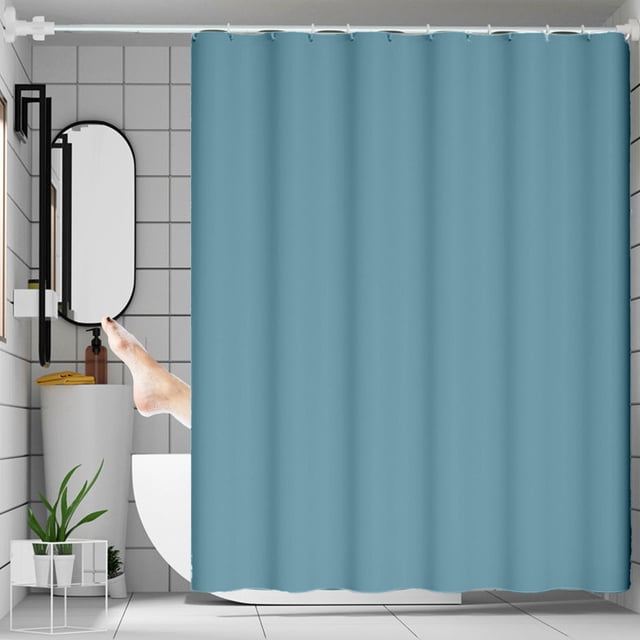 Uuiauoio Shower Curtain Waterproof & Mildew Proof - Polyester Bathroom Partition with Grommets, Punch-free Light Transmitting And No Transparent Bathroom Partition Curtain, Easy to Clean